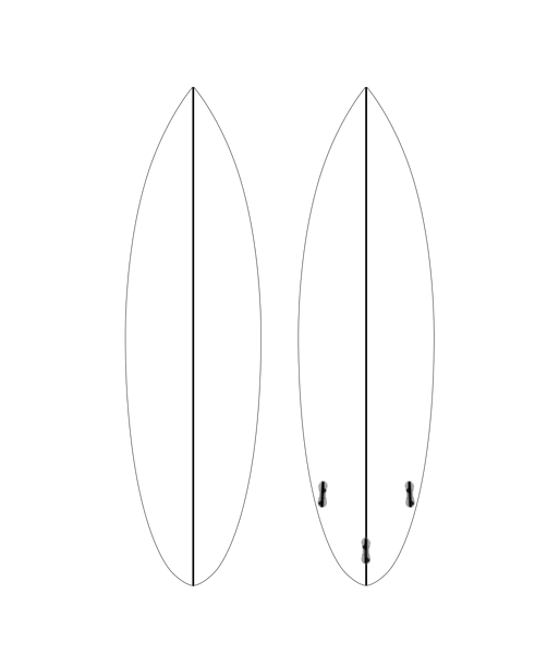 Shortboard (up to 6 feet length)